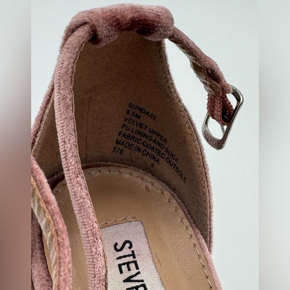 Steve Madden Women’s Carrson Heeled Sandal Dusty Rose Pre-owned Size 8 1/2 - Picture 3 of 4